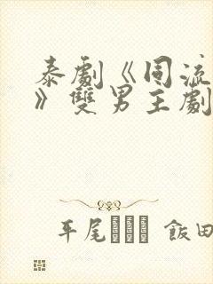 泰剧《同流合乌》双男主剧封面