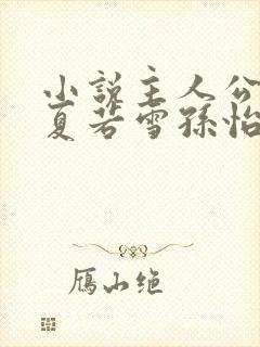 小说主人公叶辰夏若雪孙怡封面