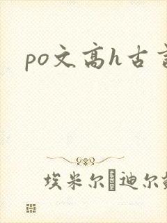 po文高h古言
