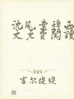 沈风棠穆西棠全文免费阅读最新章节