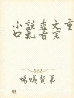 小说爽文重生一口气看完