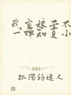 我家娘子不对劲一蝉知夏小说目录封面