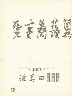 死亡万花筒全文免费阅读无删减封面