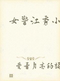 女警江秀小说封面