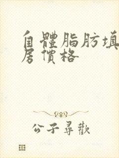 自体脂肪填充乳房价格