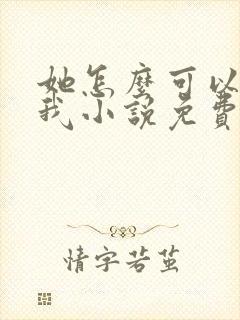 她怎么可以不爱我小说免费阅读封面