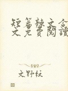 短篇辣文合集全文免费阅读