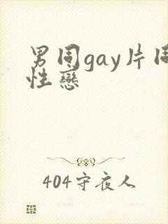 男同gay片同性恋封面
