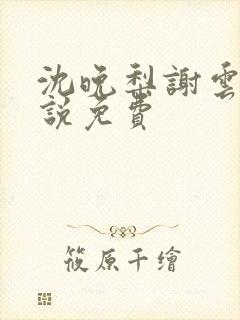 沈晚梨谢云迟小说免费