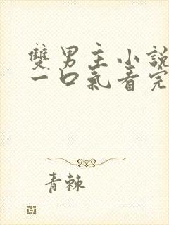 双男主小说推文一口气看完