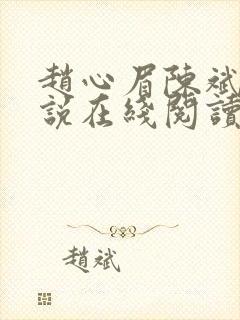 赵心眉陈斌的小说在线阅读