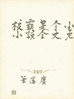 校霸是个小妖精小说全文免费阅读笔趣阁