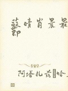 苏晴肖晨最新章节封面