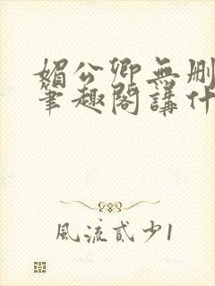 媚公卿无删减版笔趣阁讲什么