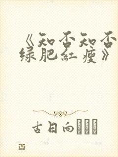 《知否知否应是绿肥红瘦》在线观看
