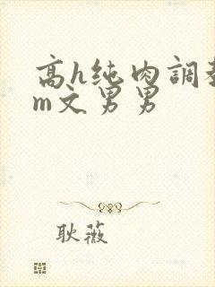 高h纯肉调教sm文男男