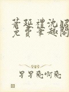 萧延礼沈昭全文免费笔趣阁