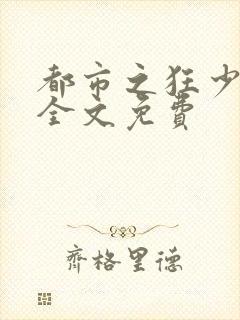 都市之狂少归来全文免费