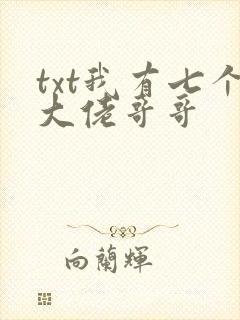txt我有七个大佬哥哥