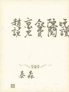 赵京叙陈晚的小说免费阅读