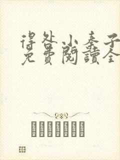 得咎小秦子小说免费阅读全文