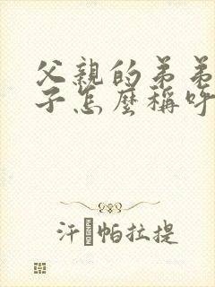 父亲的弟弟的妻子怎么称呼