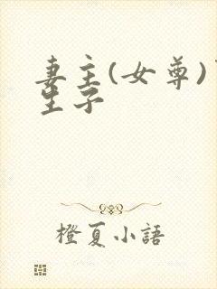 妻主(女尊)男生子封面