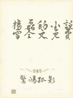 杨磊的小说楼小雪全文免费阅读