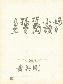 《孙哲小妈朱颜免费阅读》