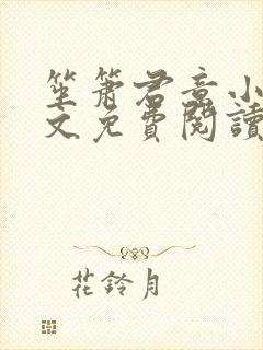 笙箫君意小说全文免费阅读