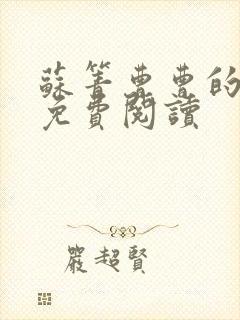 苏箐曹曹的小说免费阅读封面