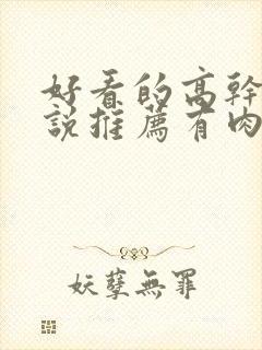 好看的高干文小说推荐有肉