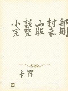 小说山村那点事完整版未删减小说