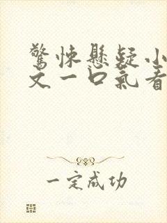 惊悚悬疑小说推文一口气看完