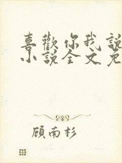 喜欢你我说了算小说全文免费阅读封面