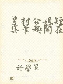 农村公媳短篇合集笔趣阁在线阅读