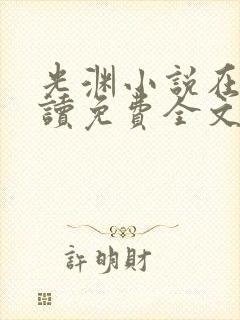 光渊小说在线阅读免费全文