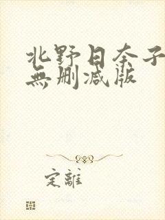 北野日奈子三级无删减版封面