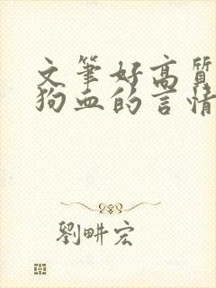 文笔好高质量不狗血的言情文