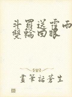 斗罗送霍雨浩一双轮回眼