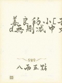 善良的小[子hd无删减中文