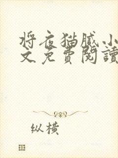 将夜猫腻小说全文免费阅读封面