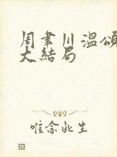 周聿川温颂小说大结局封面