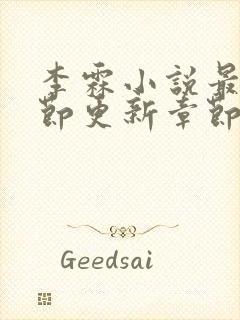 李霖小说最新章节更新章节