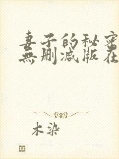 妻子的秘密日剧无删减版在线观看