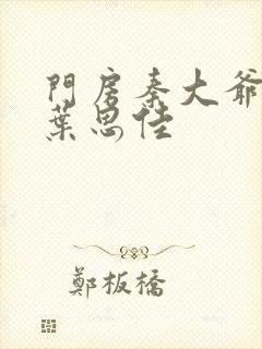 门房秦大爷小说叶思佳