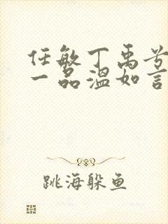 任敏丁禹兮十年一品温如言封面