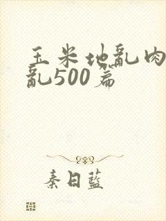 玉米地乱肉合集乱500篇封面