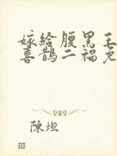 嫁给腹黑王爷后喜鹊二福免费阅读封面