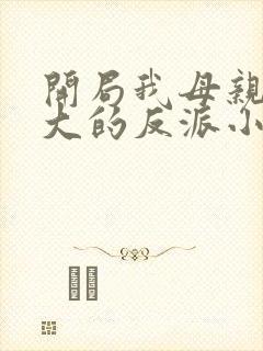 开局我母亲是最大的反派小说